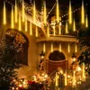 Strings LED Meteor Shower Rain Light Garland String Lights Waterproof Snow Falling Raindrop Icicle Fairy 30cm 8 Tubes Wedding XmasLED