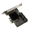 Computerkabel Anschlüsse 4/6 Port SATAIII PCIe Adapter SATA3.0 zu PCI-E PCI Express 3.0 1/X4/X8/X16 Controller Erweiterungskarte Videokabel