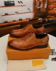 Tamanho 6-11 Designer artesanal Mens Wingtip Sapatos Oxford Sapatos de couro genuíno de couro genuíno Sapatos masculinos 2022