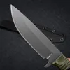 Hochwertiges 539GY Survival Gerades Messer DC53 Titanbeschichtung Drop-Point-Klinge Full Tang G10 Griff Feste Klingenmesser mit Kydex