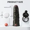 Мужской набор с задержкой спермы, тонкий вибрирующий набор для пениса, кольцо-усилитель, удлинитель пениса, рукав, эрекция, член, сексуальные игрушки For7028819