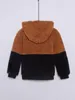 Toddler Boys Two Tone Teddy Hoodie SHE