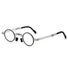 Metal round folding reading glassess blue light computer grade glasses narrow eyeglasses frame for men222j