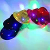 LED-Jazz-Hüte mit blinkendem Licht, LED-Fedora-Trilby-Pailletten-Kappen, Kostüm-Tanz-Party-Hüte, Unisex, Hip-Hop-Lampe, leuchtender Hut 0812