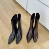 Botlar Elbise Ayakkabı Şık Kore tarzı düz dipli Kısa Simp 220823