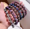 Fashion Flower Rhinestone Grzywy Pałąk Non-Slip Enastyczne Hairbands Kryształowy zespół dla kobiet Dziewczyna Akcesoria do włosów Nakrycia głowy