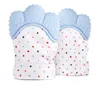 Silicone baby wanten kinderziektes Mitten Glove kinderziektes kauwbare pasgeborene verpleegstempentheet -kralen baby BPA gratis geluidstanden Xmas cadeau