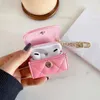 Mode Bluetooth Oortelefoon Case Airpods Pro3 Cases Voor Airpods1 2 Gouden Ketting Ontwerp Luxe Oortelefoon Accessoires