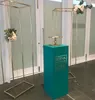 Modern Lüks Açık Düğün Zemin Dekorasyon Arka Plan Sütun Balonları Çiçek Çerçeve Sahne Doğum Günü Çiçek Rafı Ev Koridoru Mobilya Ekran