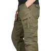 Tuta Pantaloni Cargo Uomo Primavera Autunno Casual Multi tasche Pantaloni Streetwear Esercito Pantaloni dritti Militare Tattico 220330