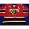 Maillot de hockey C26 Nik1 40Retro Broderie de haute qualité Personnalisez Owen Sound Attack Route Broderie Cousue Personnalisez le nom des chandails