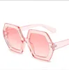Großhandel Sonnenbrille Frauen Vintage Polygon Schwarz Rosa Rot Sonnenbrille Fashoin Gläser Retro Marke Brillen Spiegel UV400
