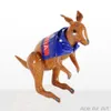 Livsliknande uppblåsbar kängurumaskot känguru djurmodell med Australien Cape för utomhusfrämjande evenemang gjord av Ace Air Art