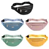 Voor vrouwen canvas vrije tijd kleur taille tas schouder crossbody borst handtassen allmatch messenger riem tassen 220810