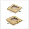 Wrap Prezent 8x8x2cm lub 9x9x2cm Pakowanie Pudełka Pokazy rzemieślnicze pudełka papierowe ręcznie robione ślubne opakowanie