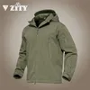 Veste Tactique Hommes À Capuche Militaire Polaire Thermique Résistant À L'eau Soft Shell Neige Ski Manteau D'hiver Randonnée À L'extérieur Survêtement 220301