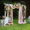 Party Decoration Wedding Arch Drape 20FT Sheer Tulle Backdrop Curtain White Drapes Fabric Soft And Smooth ForParty