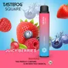 JC TAIDEFOG SQUARE RECHARGEABLE 3500PUFFS ENERGY Smak Engångspod Vape Kit Electronic Cigarette Wholesale