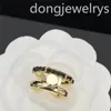 Hoogwaardige designer ring roestvrijstalen band ringen casual vintage dames geschenk roze diamant kleine verse en zoete stijl ring don7164565