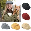 2021 NOWY STYL STYL MĘŻCZYZN HATS Beret Brytyjczyk w stylu zachodnim Ivy Cap Classic Fashion Woman Vintage Cotton and Linen Beret Gifts J220722