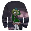 Herrtröjor tröjor kanna kizuchi 3d sweatshirt casual pullover streetwear sudadera hombre manliga crewneckmen's