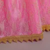 Vestidos de meninas meninas princesa fantasia cosplay vestido de carnaval para fantasia de menina crianças roupões de bebê rosa 4-10 anos roupas de bebê