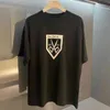 Projektant Balanciagas T Shirt Vintage Ogabrywa Luxe Fashion Men Men Millers Koszulki Modne Tshirty z literami Casual Summer BA296G