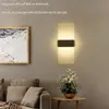 مصباح الجدار الحديثة غرفة نوم LED بسيطة دافئة أبيض الإضاءة الداخلية غرفة المعيش