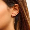 Hoop & Huggie Earring Body Jewelry Daith Conch Snug Cubic Zirconia Colorful CZ Earrings Ear Piercing Zircon StudHoop