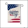 Banner Flags Festive Party Supplies Home Garden Independence Day Flag 12.6"X18.5" Usa American Celebrating Dhfqa