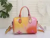 Designer SPRING Sunrise Pastel Shoulder Handbag PM 25 Speedy Tote Bag Purse Gradient Monograms Pattern 22ss Luxury Piollow Boston CrossBody IN THE CITY Wallet Bags