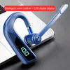 V16 TWS Wireless Earphone Voice Answer Digital Display Ear Hook Touch Control Bluetooth-compatible 5.2 Earbud for Business