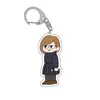 Cute Jujutsu Kaisen Anime Keychains Gojo Satoru Acrylic Key Chians On Backpacks Pendant Cosplay Jujutsu Kaisen Keyring For Bags AA220318