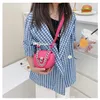 Little girl candy colors mini purse fashion kids Metal Chain crossbody bag 2022 Korean childrensingle shoulder zero wallet F1182