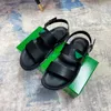 2022 Designer Heren Slippers zomer lederen sandalen Botegas groen zwart zachte en comfortabele zool luxe Mode mannen Platte slippers sandaal Slipper