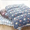 Couverture de compagnie pour chiens de chien Mat de chat accessoires de lit doux Gardez au chaud en hiver animaux de compagnie tapis de couchage pour canapé pour les fournitures chaudes couverture 5796 Q2