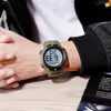SKMEI Sport montres d'extérieur hommes numérique 100 M montre-bracelet étanche hommes 2 temps chronomètre réveil Top marque reloj hombre 220407