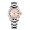 Высококачественные азиатские часы 2813 Sport Automatic Mechanical Ladies Watchs 178344-72160 31 мм розовый бриллиантовый циферблат из нержавеющей стали мода