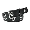 أحزمة العيينة pu hollow penk belt women fashion thin square square buckle alloy heals lead leas leasband design 2022