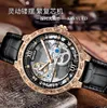 2022 Relógio masculino com Hollowout Escultura automática Mecânica Tourbillon Fashion Business Watch Gift A1