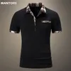 Man Polo Shirt Mens Casual Business Summer Polo Tshirt Men krótki rękaw 35% bawełniany wysoka ilość Polo Mens Ubranie 220608