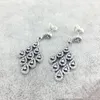 Orecchini pendenti a goccia brillanti Autentici gioielli in argento sterling 925 Sivler CZ da donna Gioielli firmati da sposa Confezione regalo originale per Pandora Stud earrkng