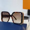 MOON SQUARE Solglasögon Z1664 Kändisfotografering dagligen utanför gatan Samma överdimensionerade fyrkantiga båge Kända märke lyxiga designerglasögon med originalkartong