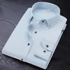 Men's Dress Shirts Mens Classic Shirt With Contrast Button Up Standard-fit Short Sleeve Formal Business Basic Social Solid White BlackMen's