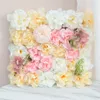 Fleurs artificielles mures rose hydrangea panneaux de fleurs densifiés pour la douche de bébé décoration de fond de mariage 5pcs