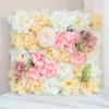 Flores artificiais Wall Rose Hydrangea Painéis de flores densificados para chá de chá de bebê Decoração de cenário 5pcs