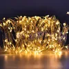 Strings Solar Powered Led String Fairy Lights 737 18650 Waterproof Outdoor 50m 500 Leds Bulb 40m 400 Copper Wire Remote ControlLED