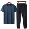 Ensembles de 2 pièces Costumes Hommes Ensembles à séchage rapide Vêtements Hommes Sport Courir Jogging Gym Entraînement Fitness Survêtement Vêtements Plus Taille L-8XL Y220420