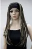 5 Colour Synthetic Long Straight Hand Made Braids 3/4 Half Full Wig Headband Women Wig