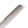 Edelstahl Haare Kammverträge schneiden Metall mit Leder -Aufbewahrungstasche L220722